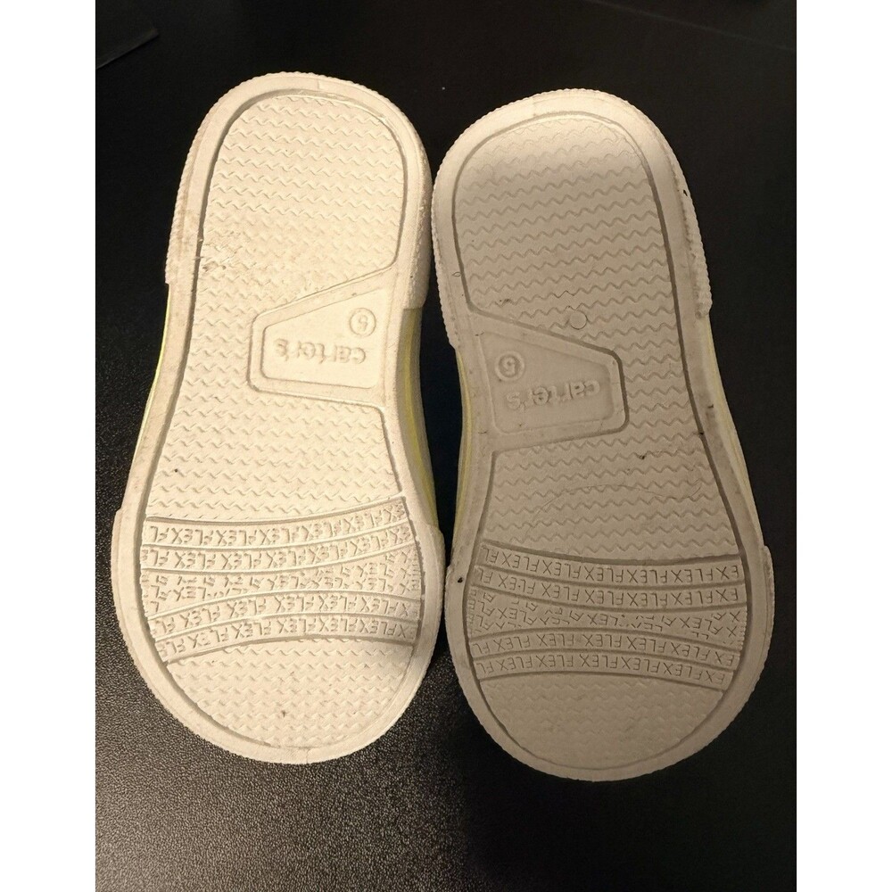 Carter's Unisex Kids Gray Dinosaur Slip-On Low Top Fabric Casual Shoes US 5 - Picture 3 of 4